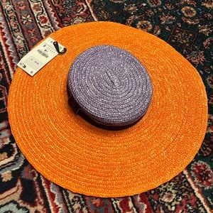 Beautiful Zara Raffia Picture Hat brand new with tags